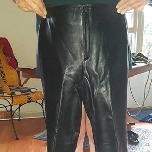 Vintage Black Leather Pants